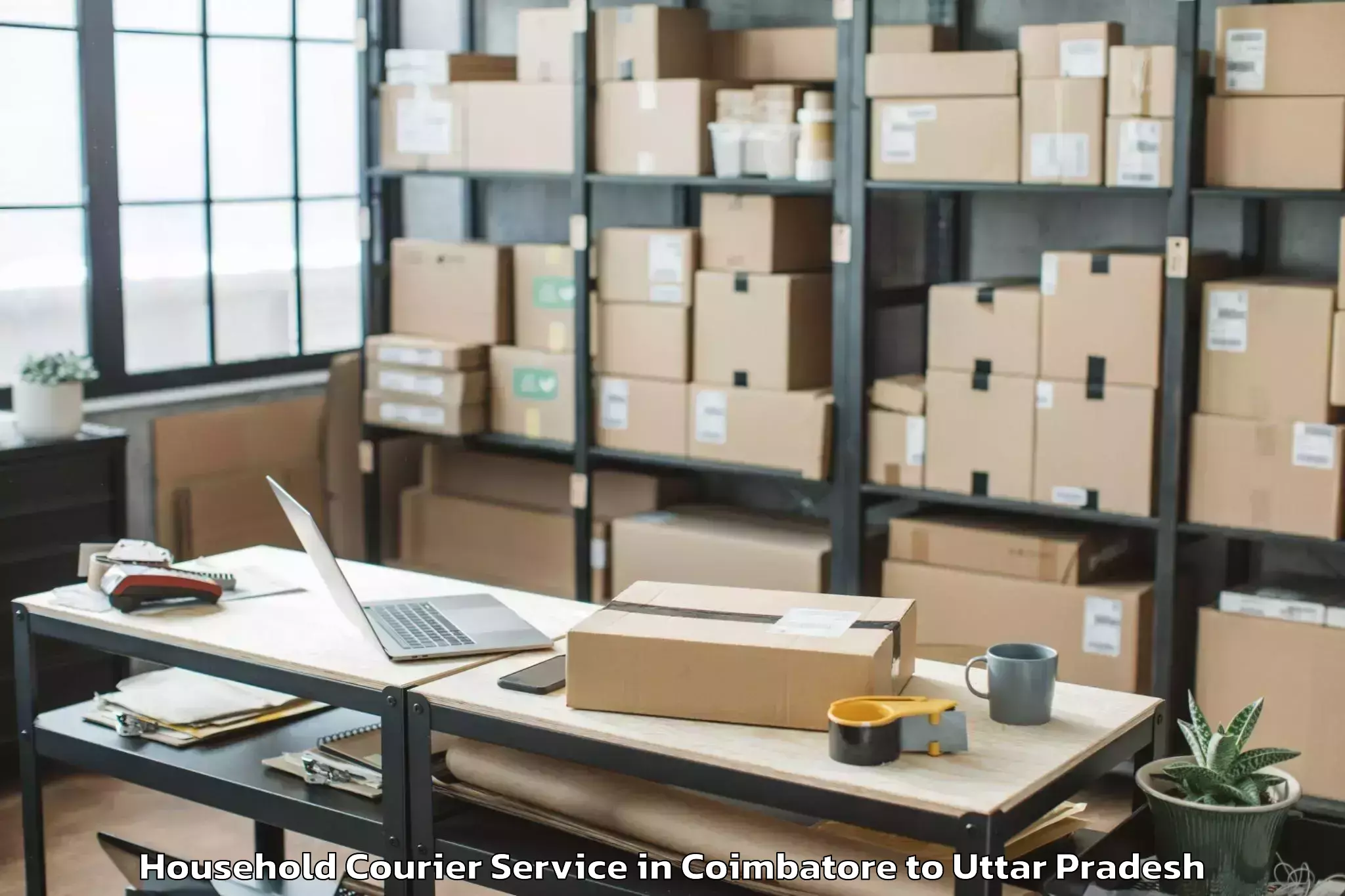 Reliable Coimbatore to Bahraigh Household Courier